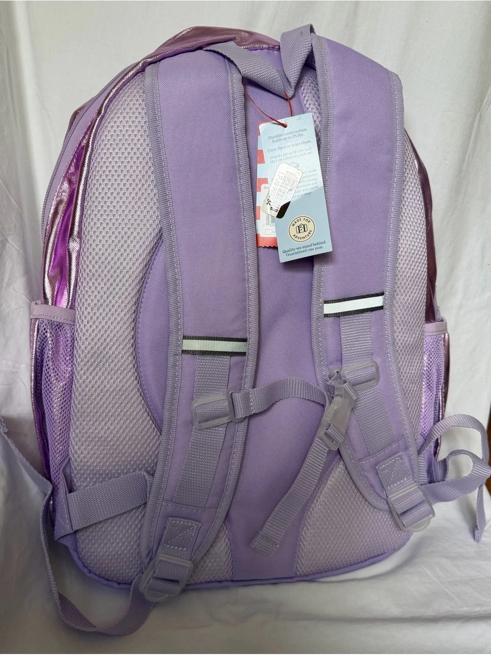 Cat & Jack Metallic Lilac Kids Backpack - Purple